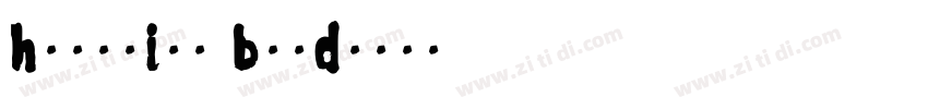 hotpoint bold字体转换